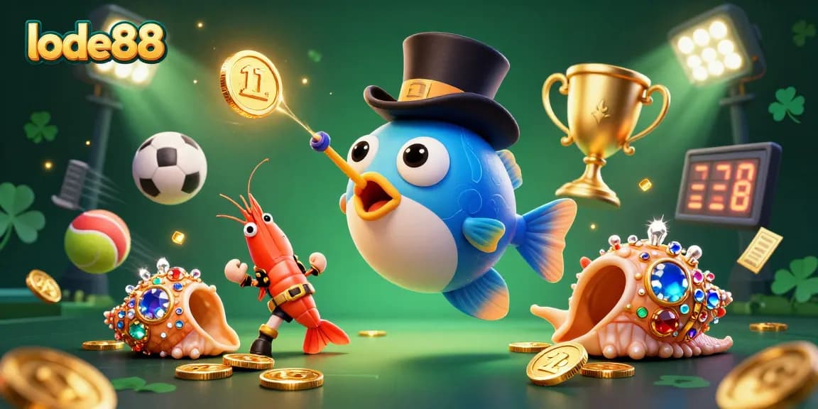 Experience thrilling gameplay at lode88 with a dynamic scene of exciting casino elements.