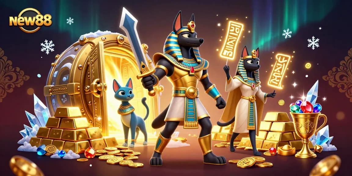Experience thrilling gameplay at new88 with an engaging ancient Egyptian theme.
