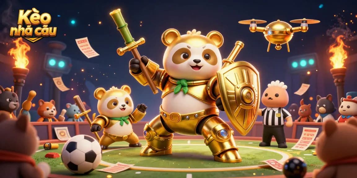 Engage with Kèo nhà cái in an energetic sports betting scene featuring vibrant elements.