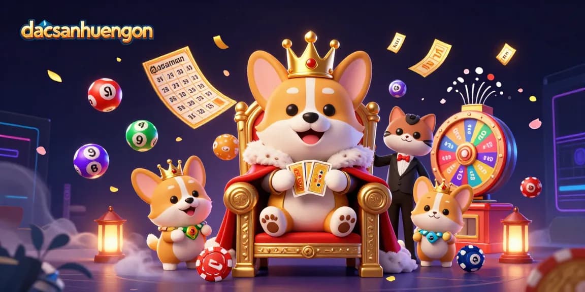dacsanhuengon engages players with dynamic lottery action in a vibrant casino setting.