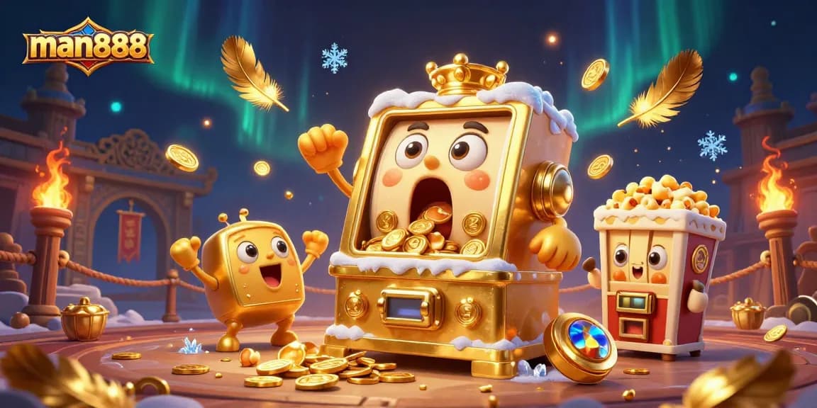 Experience the excitement of man888 as the golden slot machine celebrates a jackpot!