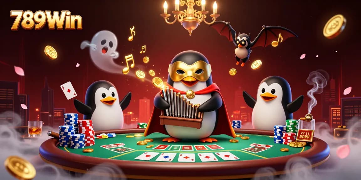 Experience thrilling wins at 789Win with animated scenes of abundant poker action.