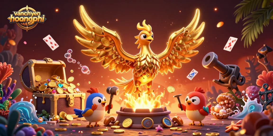 Experience vibrant excitement at vanchuyenhoangphi with golden phoenix and casino treasures.