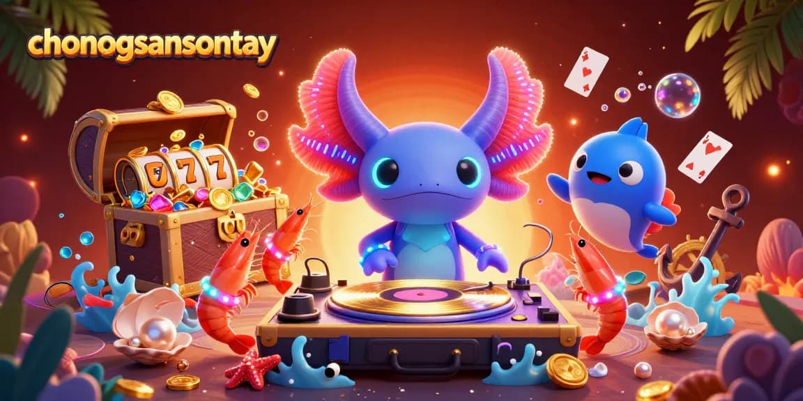 Experience the excitement of chonongsansontay as vibrant casino elements meet animated characters.