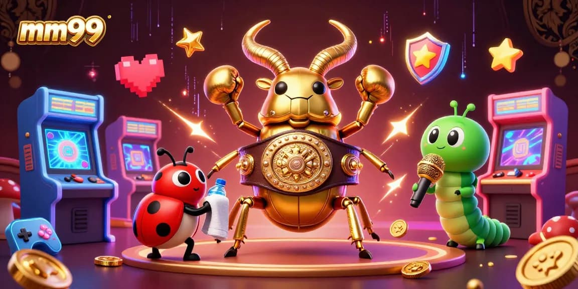 Engage in exhilarating gameplay at mm99, featuring vibrant arcade elements and casino characters