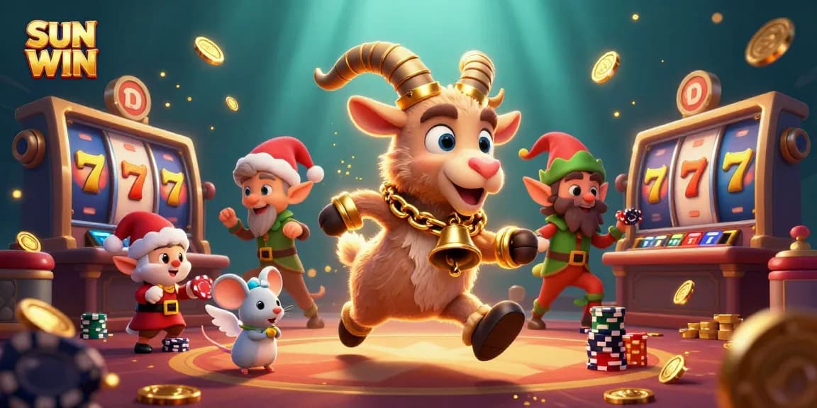 Engage in exciting casino action with SUN WIN as Krampus and friends host a festive gaming adventure.
