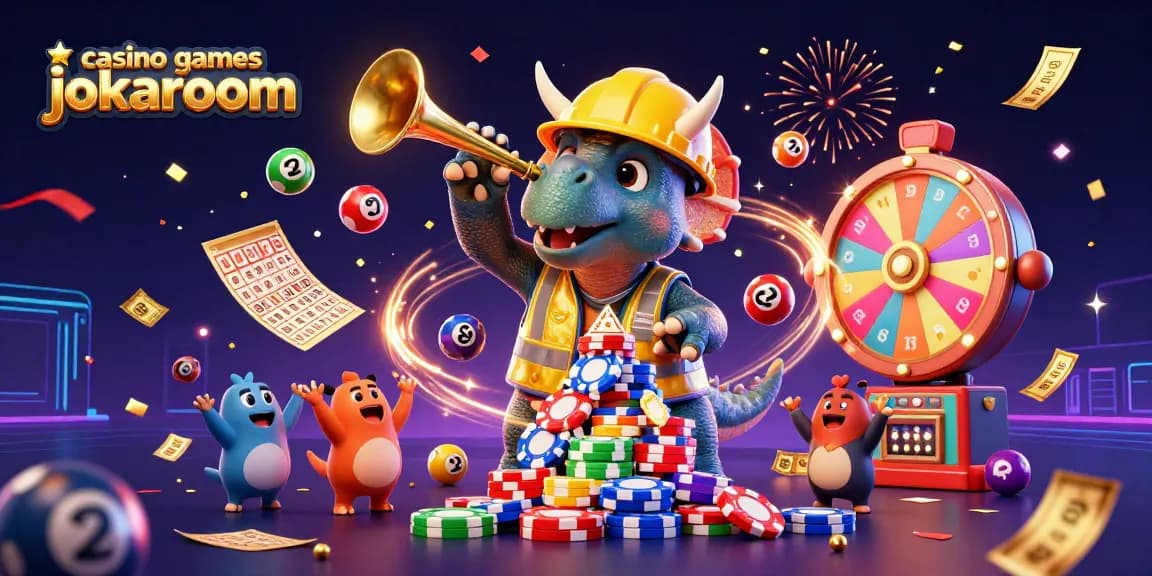 Experience exciting casino games jokaroom with a celebration of colorful jackpots, festive confetti, and thrilling action.