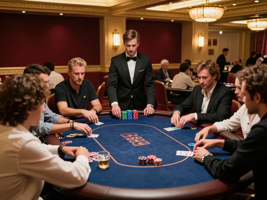 Players strategizing in an engaging game at 88bet's luxurious casino tables