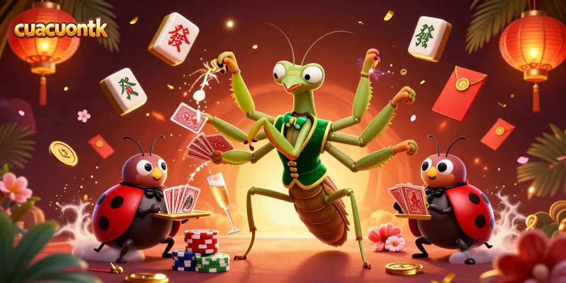 Engage in thrilling gameplay at cuacuonttk with a vibrant 3D illustration showcasing a dynamic casino scene.