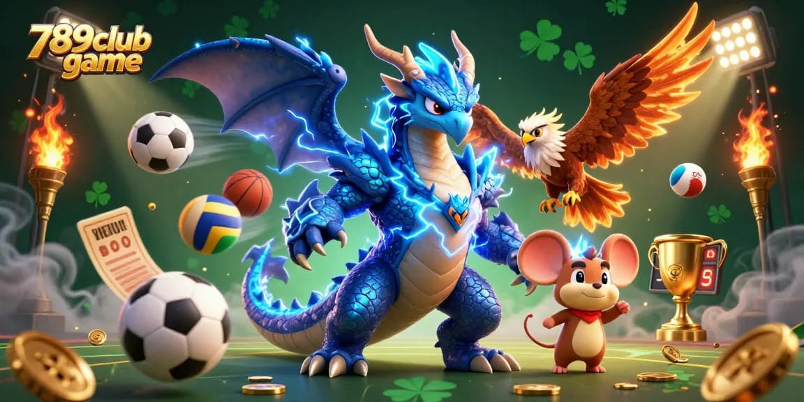 Experience the thrill of 789club game with dynamic characters amidst exciting casino elements.