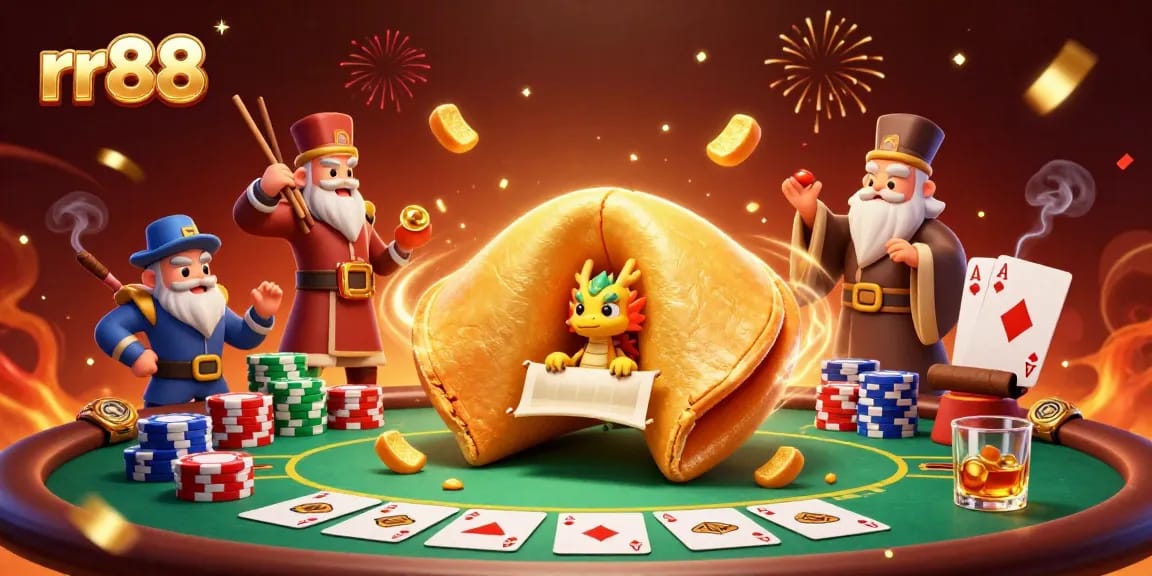 Experience the excitement of rr88 casino gaming with a magical scene filled with fortune elements and vibrant details.