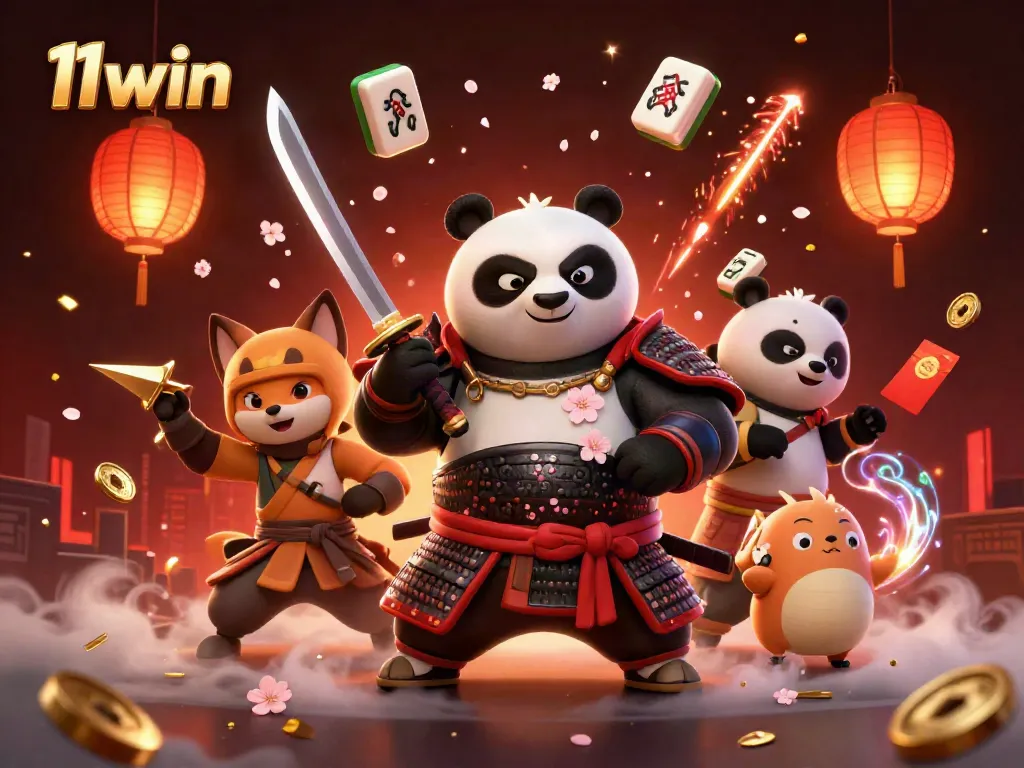 Experience thrilling gameplay with 11win in this vibrant 3D casino illustration featuring dynamic characters and rich game elements.
