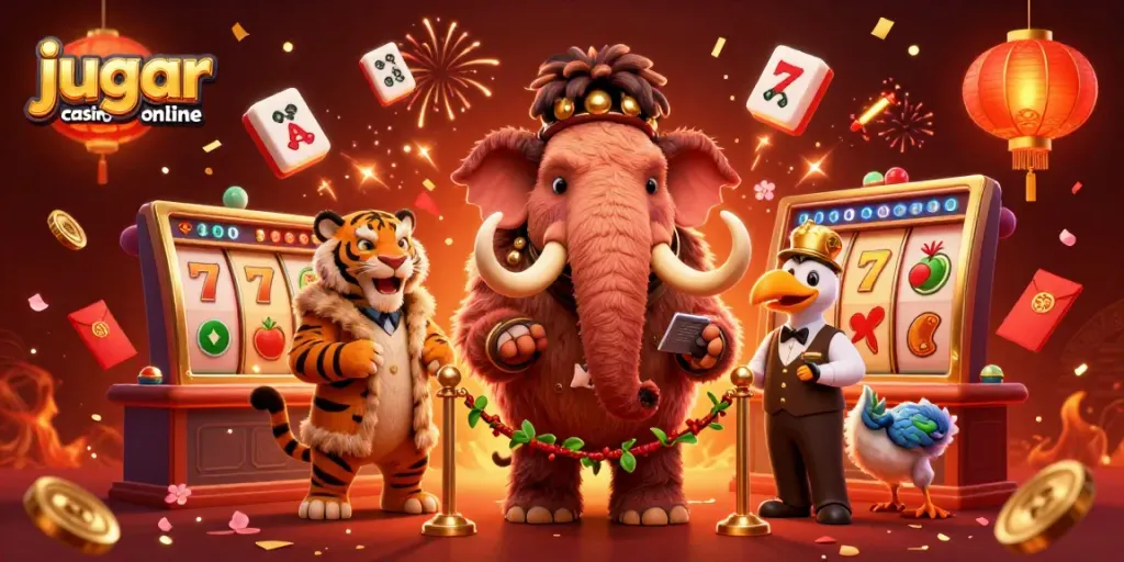 Disfruta de la emoción de jugar casino online en Chile con un ambiente festivo y personajes fantásticos.